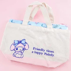 My Melody Canvas Tote Bag With Insulated Pouch