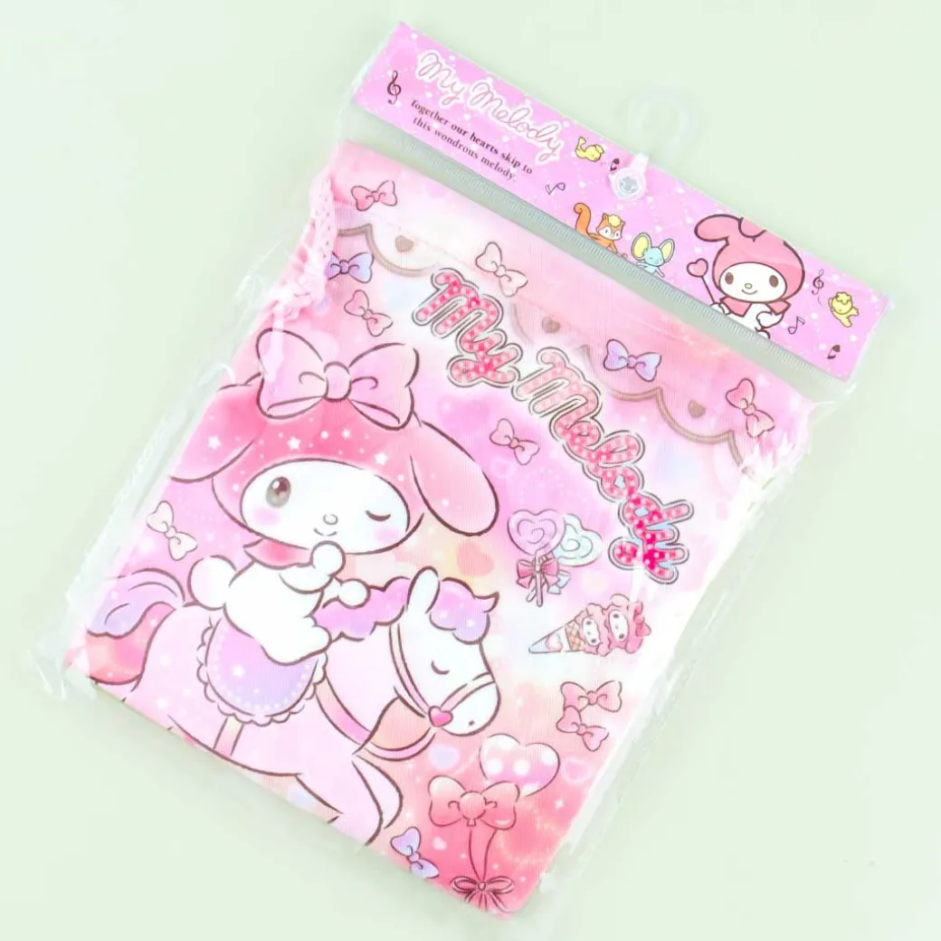 My Melody Carousel Drawstring Bag