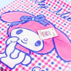My Melody Checkered Bath Towel