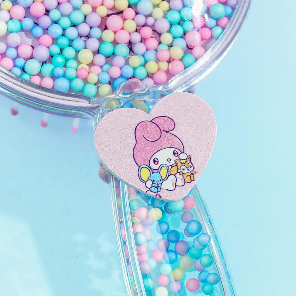 My Melody Clear Hairbrush & Hair Tie Set