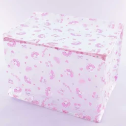My Melody Clear Zippered Foldable Storage Box - Medium