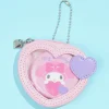 My Melody Colorful Heart Mini Pouch & Badge Set