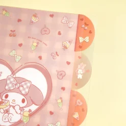 My Melody Dessert Time Clear Index File Folder