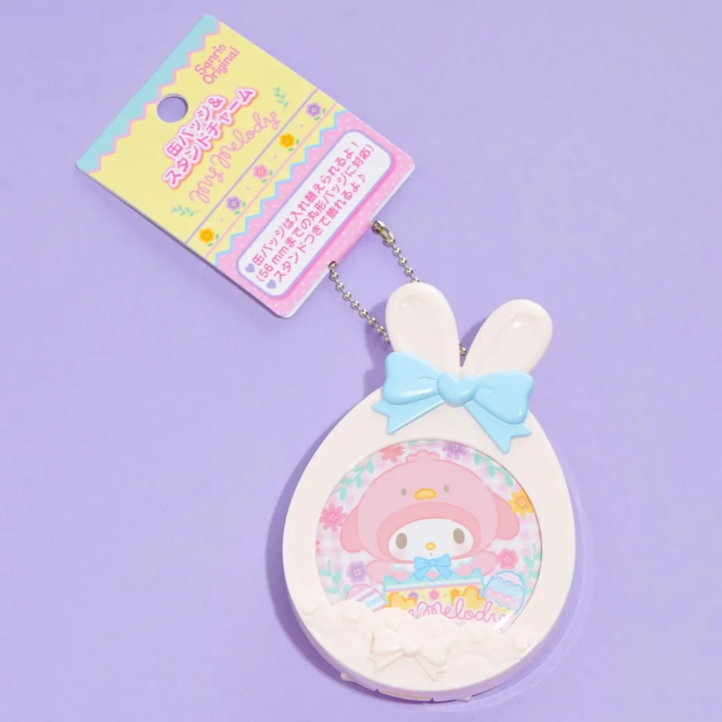 My Melody Easter Bunny 2-Way Charm With Badge