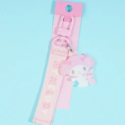 My Melody Embroidered Tag Key Holder