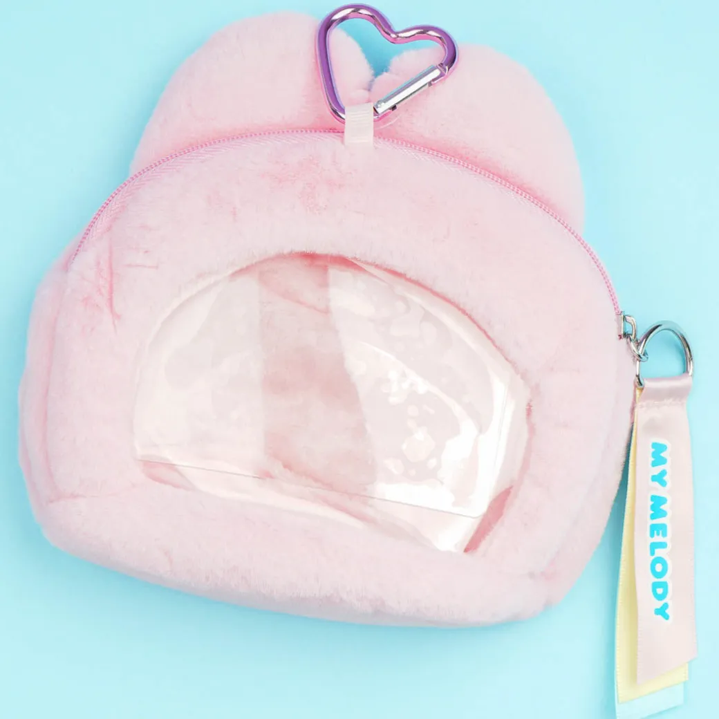 My Melody Face Plushie Pouch With Window
