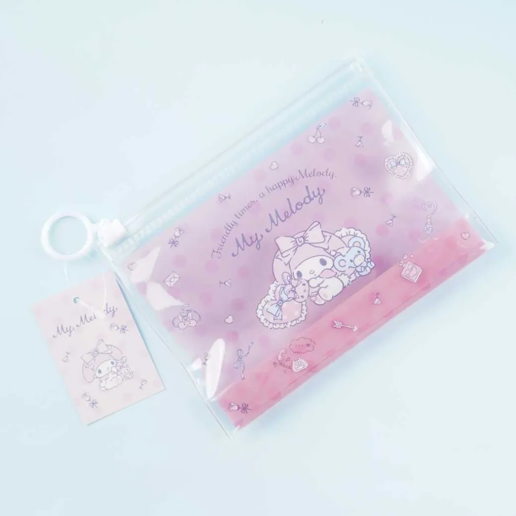 My Melody Flowers & Letters Clear Slider Pouch