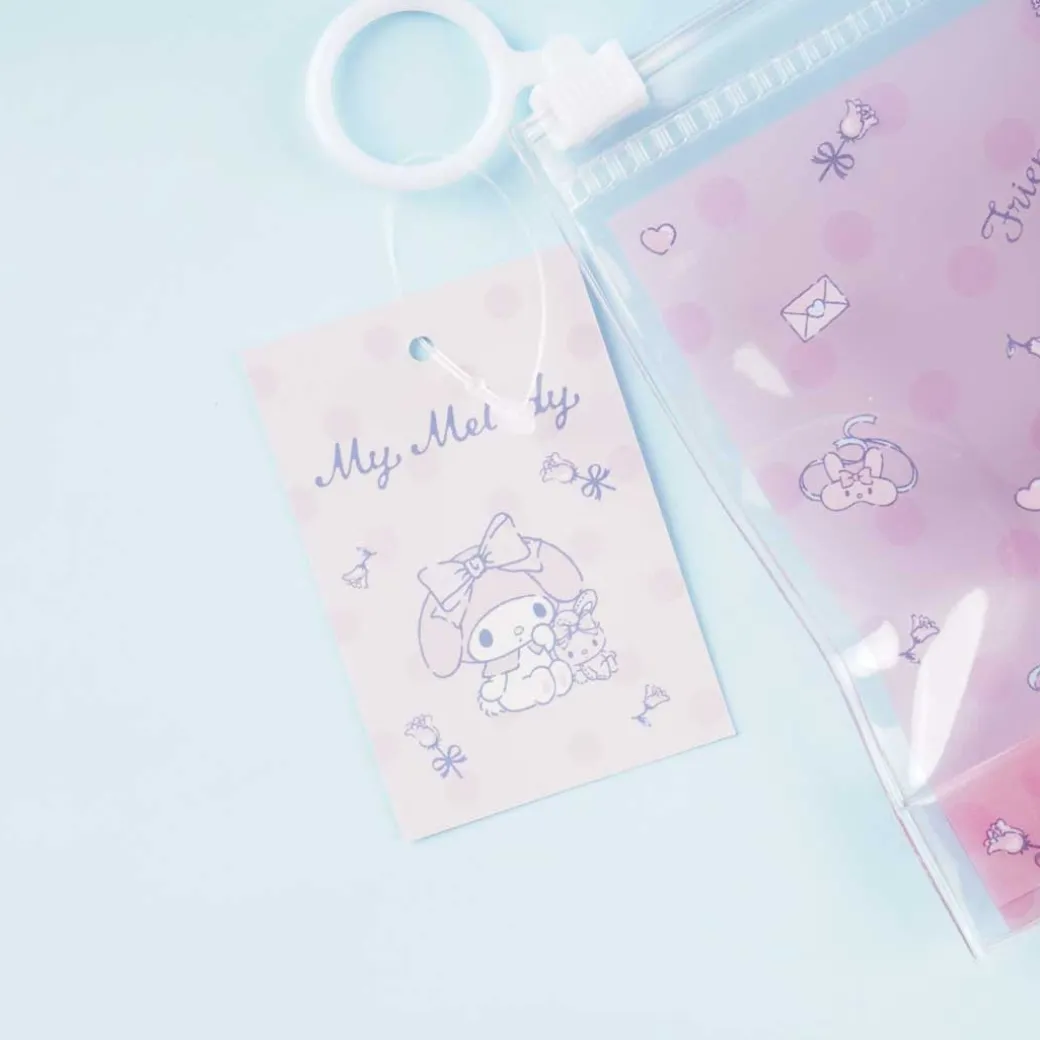 My Melody Flowers & Letters Clear Slider Pouch