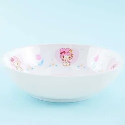 My Melody Flowery Curry & Pasta Melamine Plate