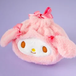 My Melody Fluffy Face Drawstring Pouch
