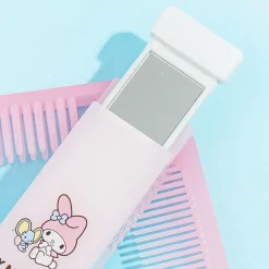 My Melody Folding Mirror Comb & Brush