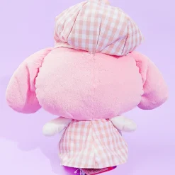 My Melody Gingham Newsboy Cap Plushie - Big