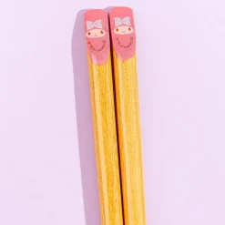 My Melody Happy Face Wooden Chopsticks