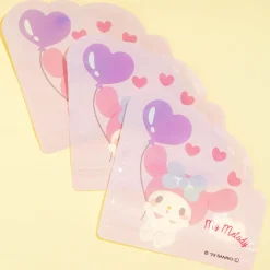 My Melody Heart Balloon Zip Bag Set - 3 pcs