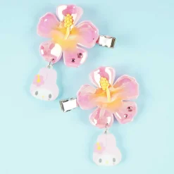 My Melody Hibiscus Gyaru Hair Clip Set