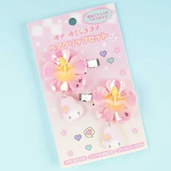 My Melody Hibiscus Gyaru Hair Clip Set