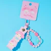 My Melody Keychain With Beaded Bracelet