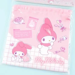 My Melody Lovely Profile Drawstring Bag