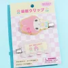 My Melody Pastel Checker Hair Clip Set
