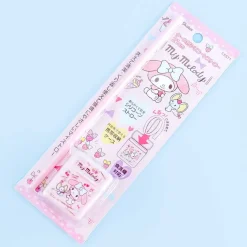 My Melody Pastel Pink Silicone Straw With Case