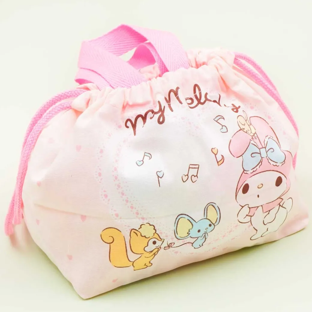 My Melody Piano Recital Drawstring Lunch Bag