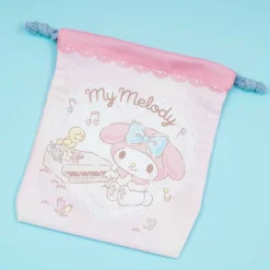 My Melody Piano Time Drawstring Pouch