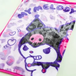 My Melody Pink Purple Leopard Blanket