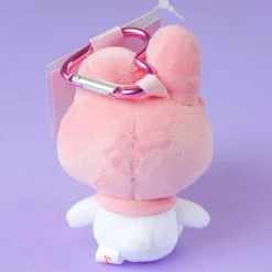 My Melody Plushie Charm With Heart Carabiner - Mini