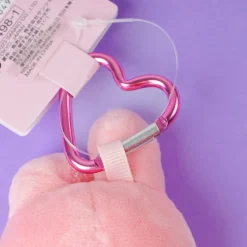 My Melody Plushie Charm With Heart Carabiner - Mini