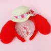 My Melody Red Fluffy Ears Headband With Prairie Hat
