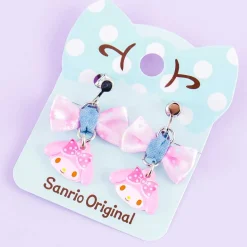 My Melody Ribbon Charm Clip-On Earrings
