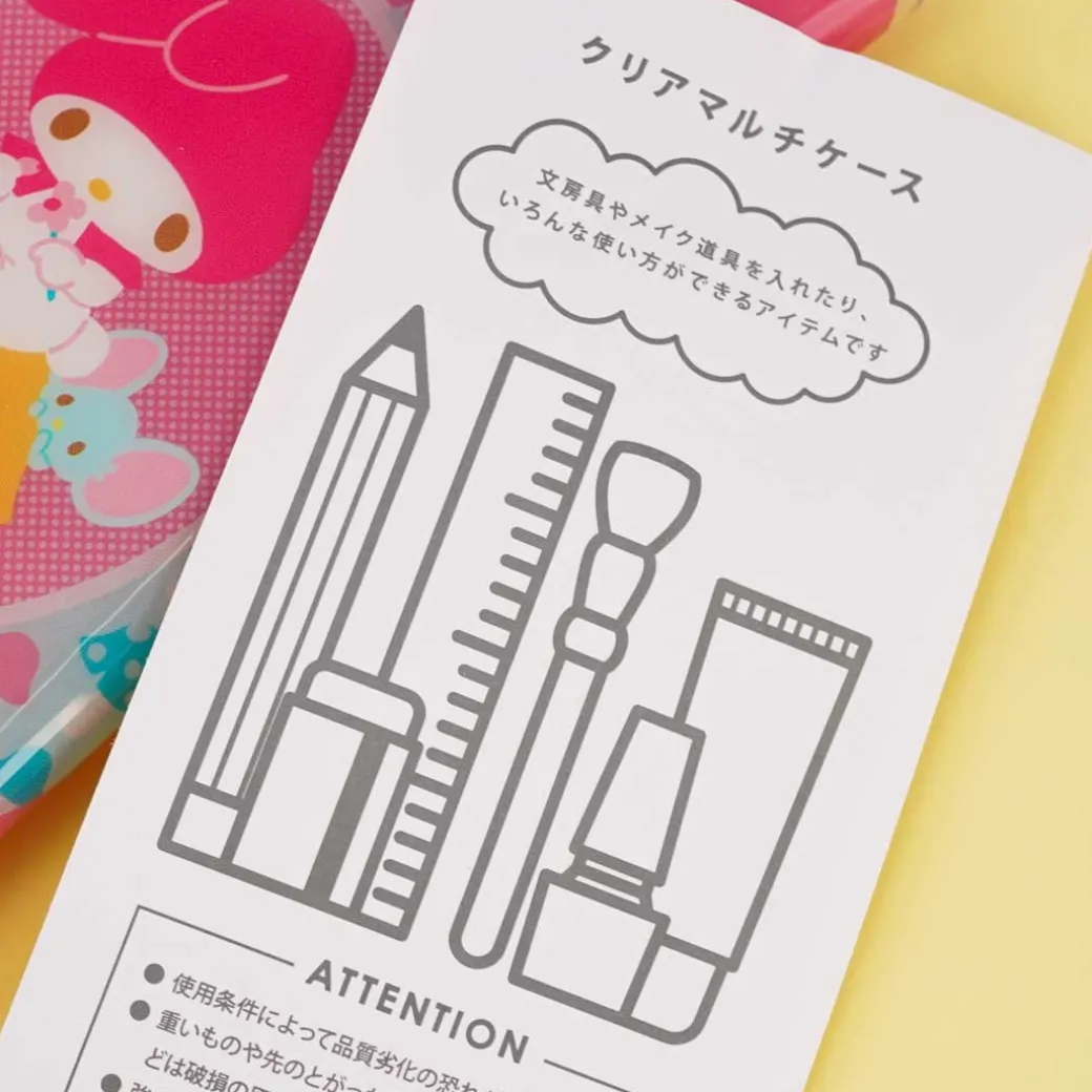 My Melody Showa Retro Series Clear Multi-Case