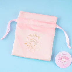 My Melody Sparkle Hearts Drawstring Pouch