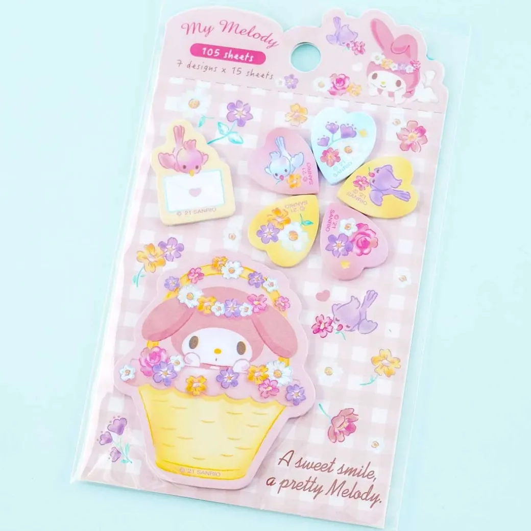My Melody Spring Blooms Sticky Marker Set