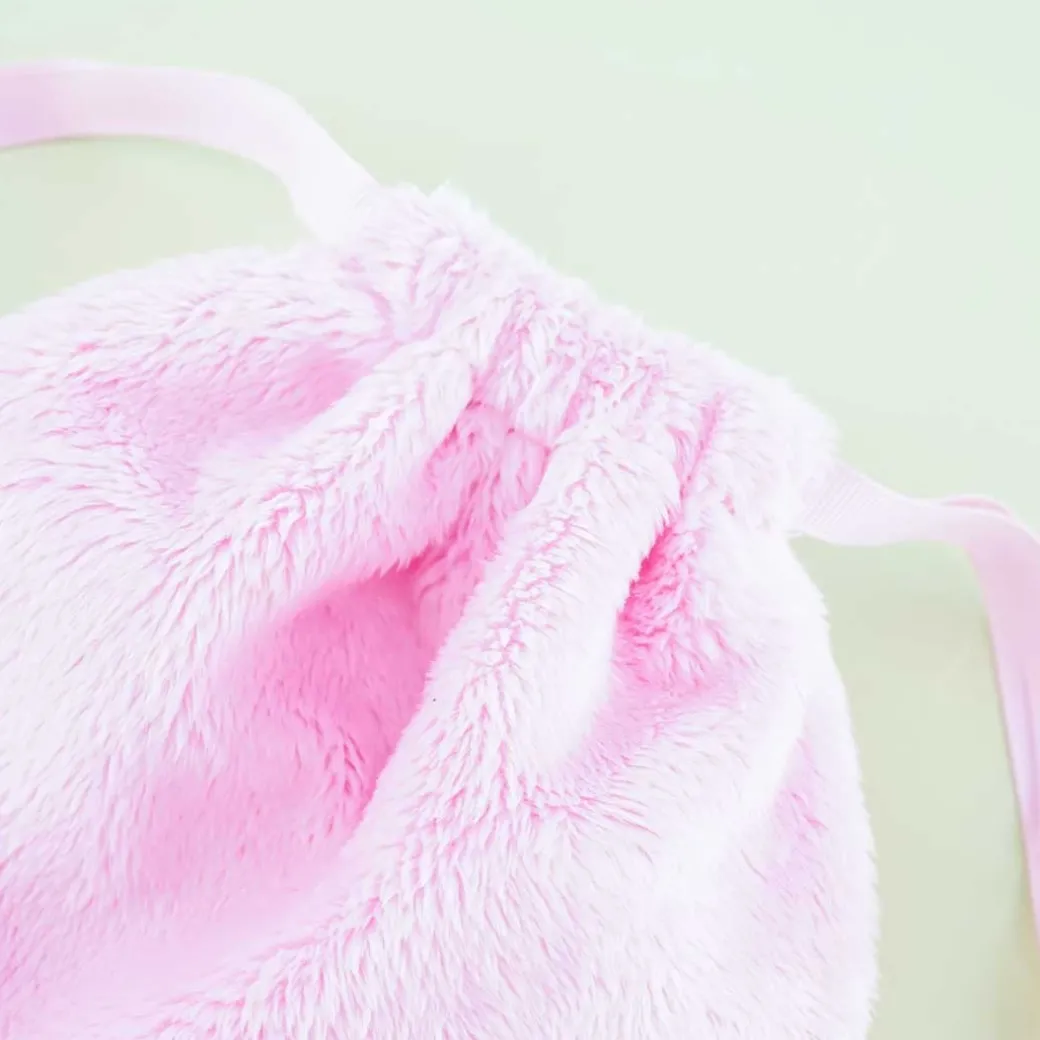 My Melody Spring Bunny Fluffy Drawstring Pouch