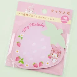 My Melody Strawberry Die-Cut Sticky Notes