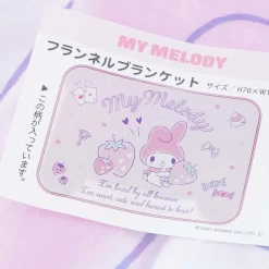 My Melody Strawberry Flannel Blanket