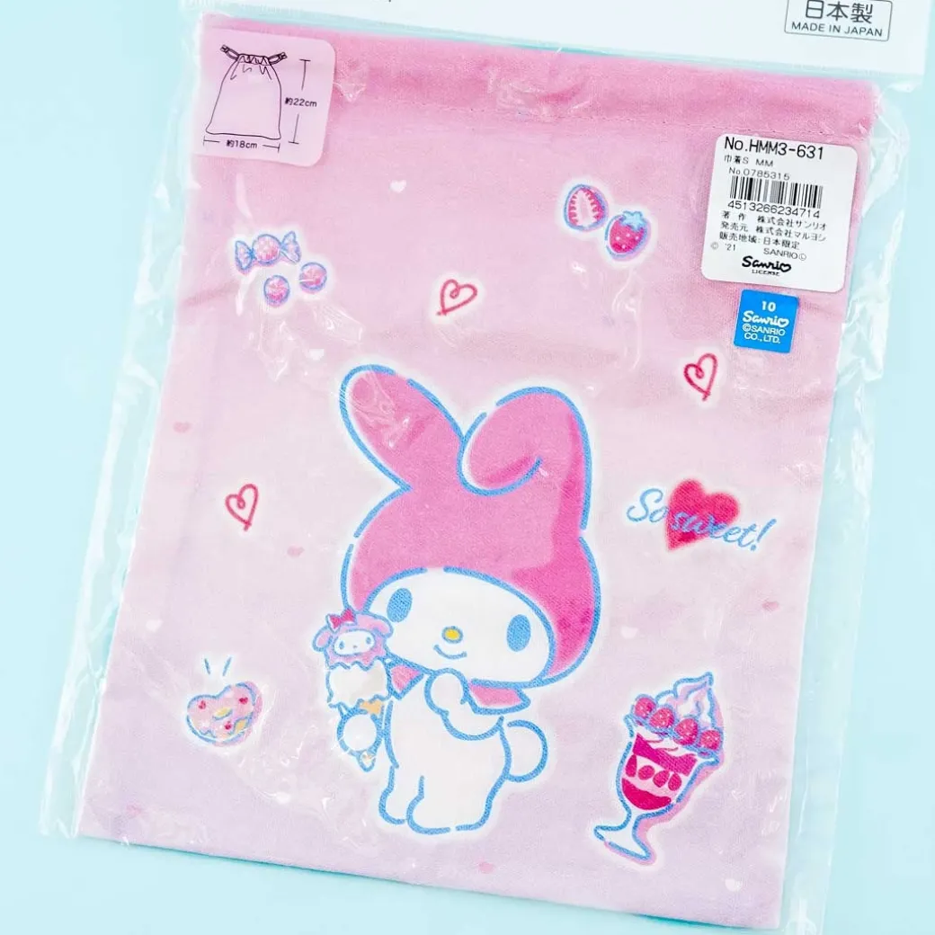 My Melody Strawberry Ice Cream Time Drawstring Bag