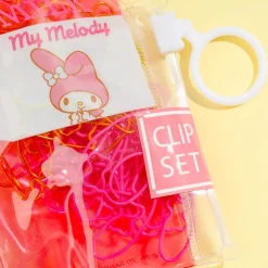 My Melody Strawberry Milk Clip Set