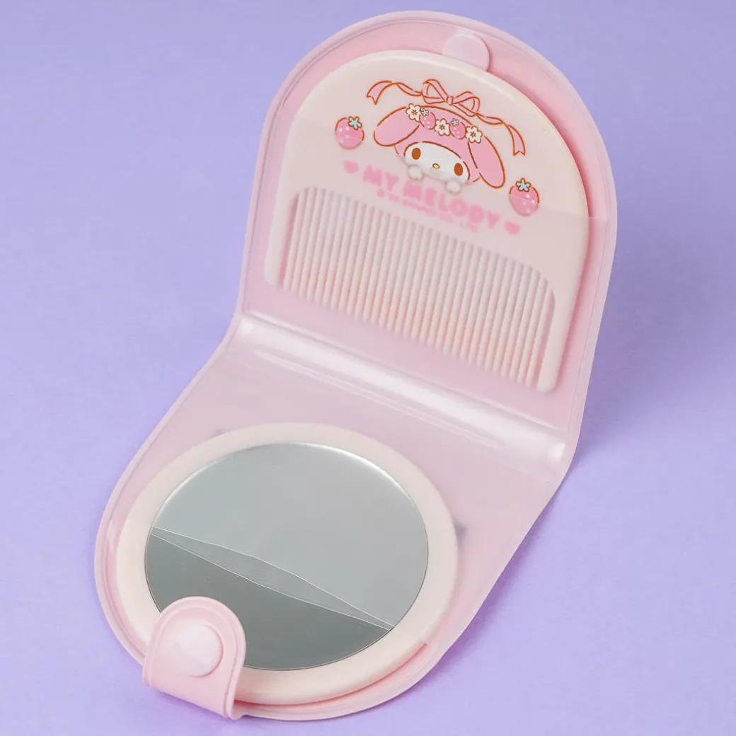 My Melody Strawberry Princess Mirror & Comb Set