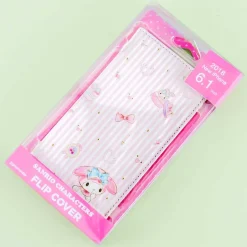 My Melody Striped Flip Cover Phone Case for iPhone
