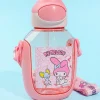 My Melody Ushiro Shiro One-Push Bottle With Straw