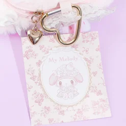 My Melody White Strawberry Tea Time Plushie Face Pouch