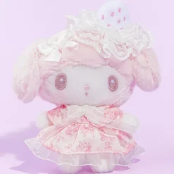 My Melody White Strawberry Tea Time Plushie Brooch