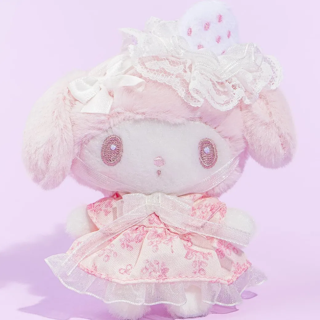 My Melody White Strawberry Tea Time Plushie Brooch