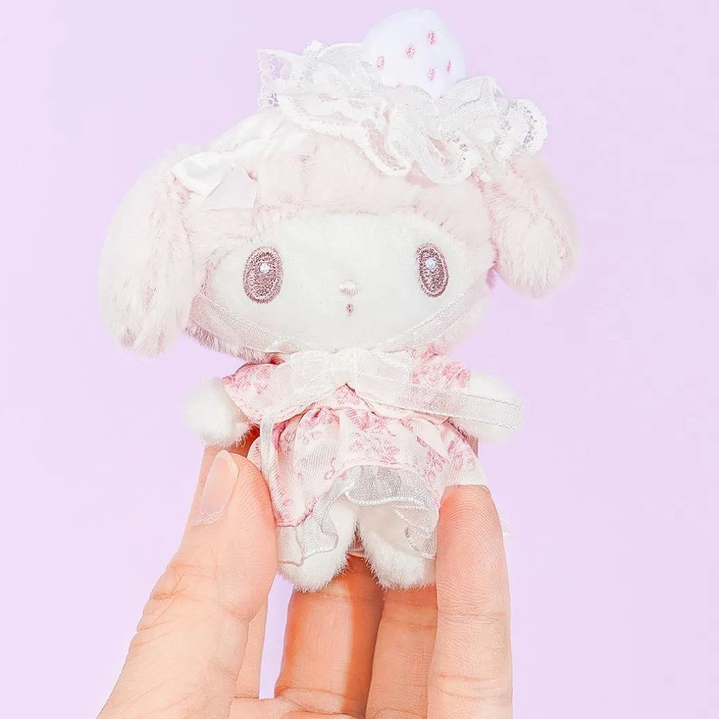 My Melody White Strawberry Tea Time Plushie Brooch