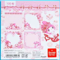 My Melody x Amenomori Fumika Sweet Lolita Memo Pad
