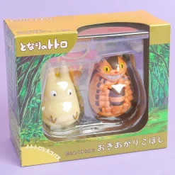 My Neighbor Totoro Roly Poly Doll Set - Chibi Totoro & Nekobus