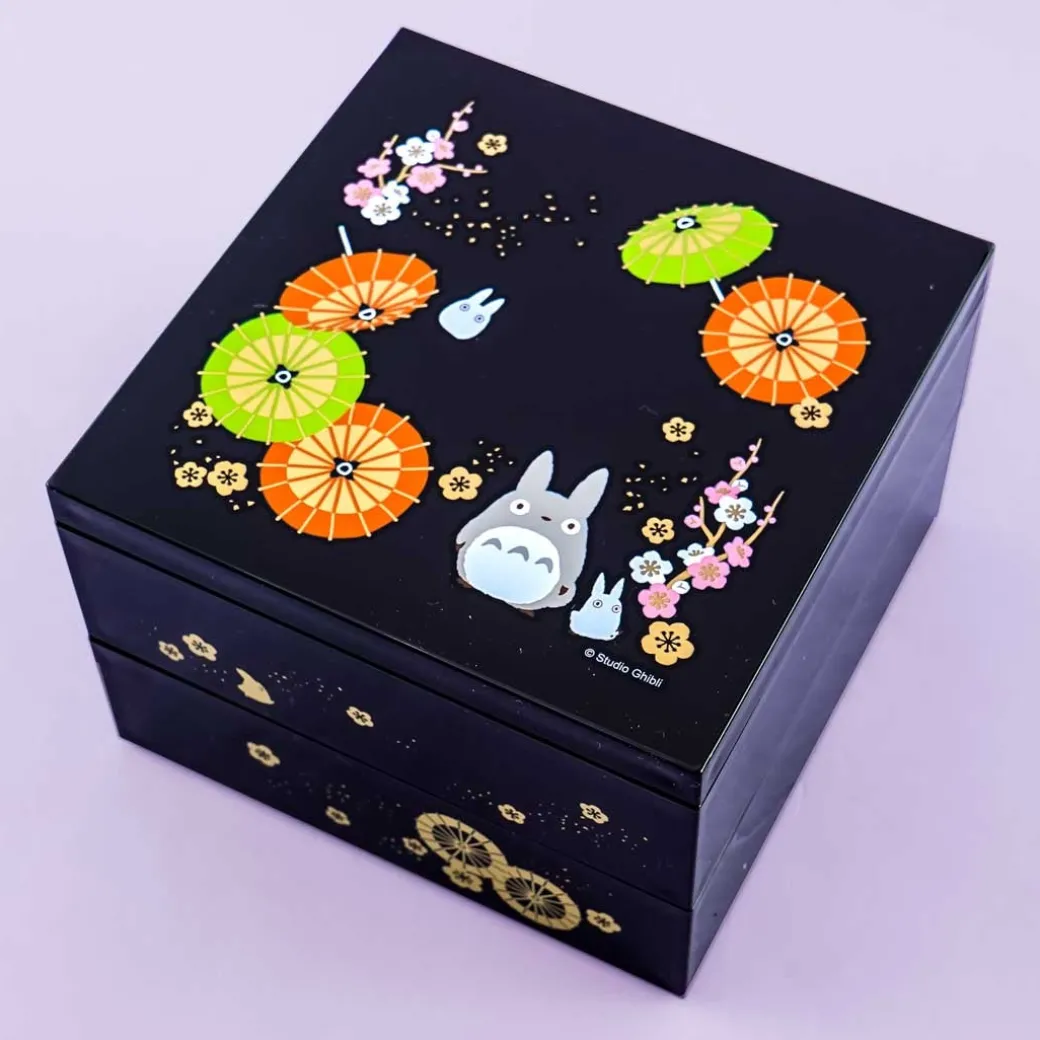 My Neighbor Totoro Sakura Wagasa Traditional Bento Box Set - 2 pcs