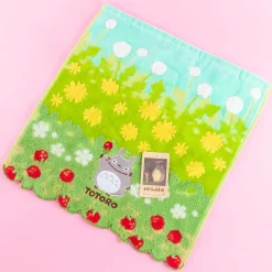 My Neighbor Totoro Strawberries & Flowers Hand Towel